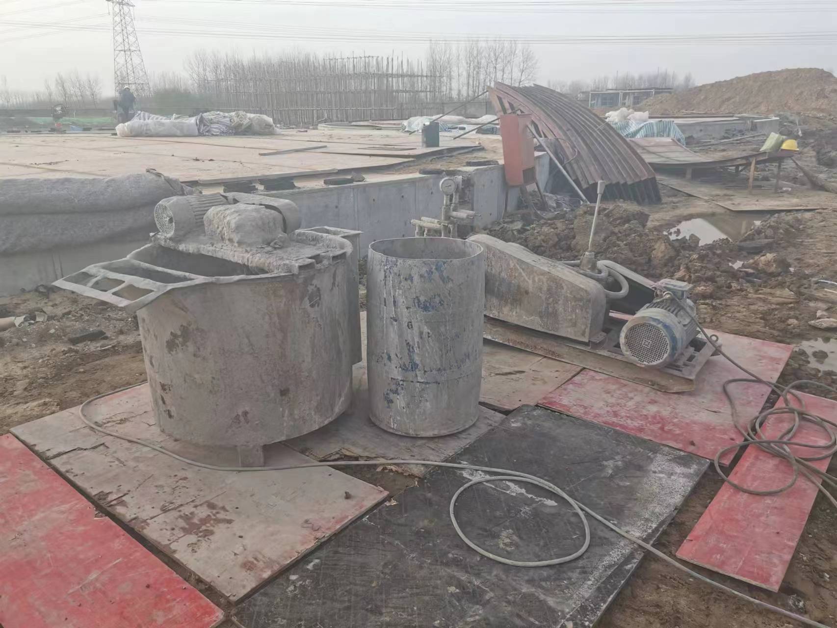 总口管理区设备基础注浆